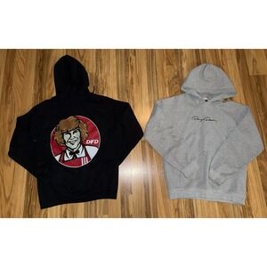 Danny Duncan Men's Small DFD Hoodie Sweatshirt Lot Black Gray Rare